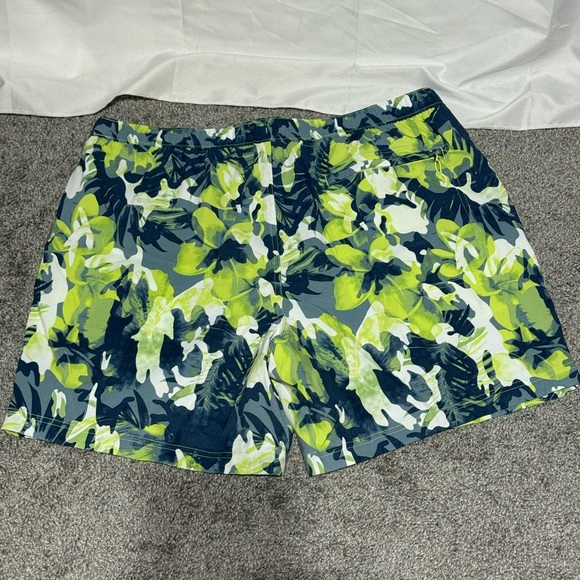 The North Face Swim Trunks Mens Classic Hybrid Flash Dry Green Floral XL - Picture 5 of 5